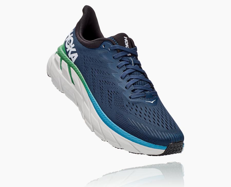 Zapatillas Running Hoka One One Hombre - Clifton 7 - Azul Marino - VSM601285